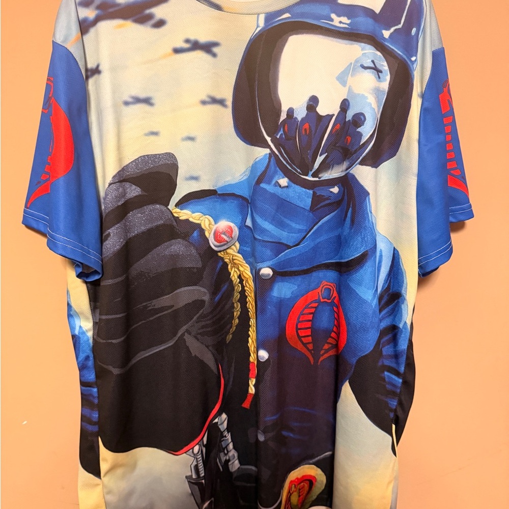 Custom GI Joe Cobra Commander 3D Graphic Print Shirt 2xl